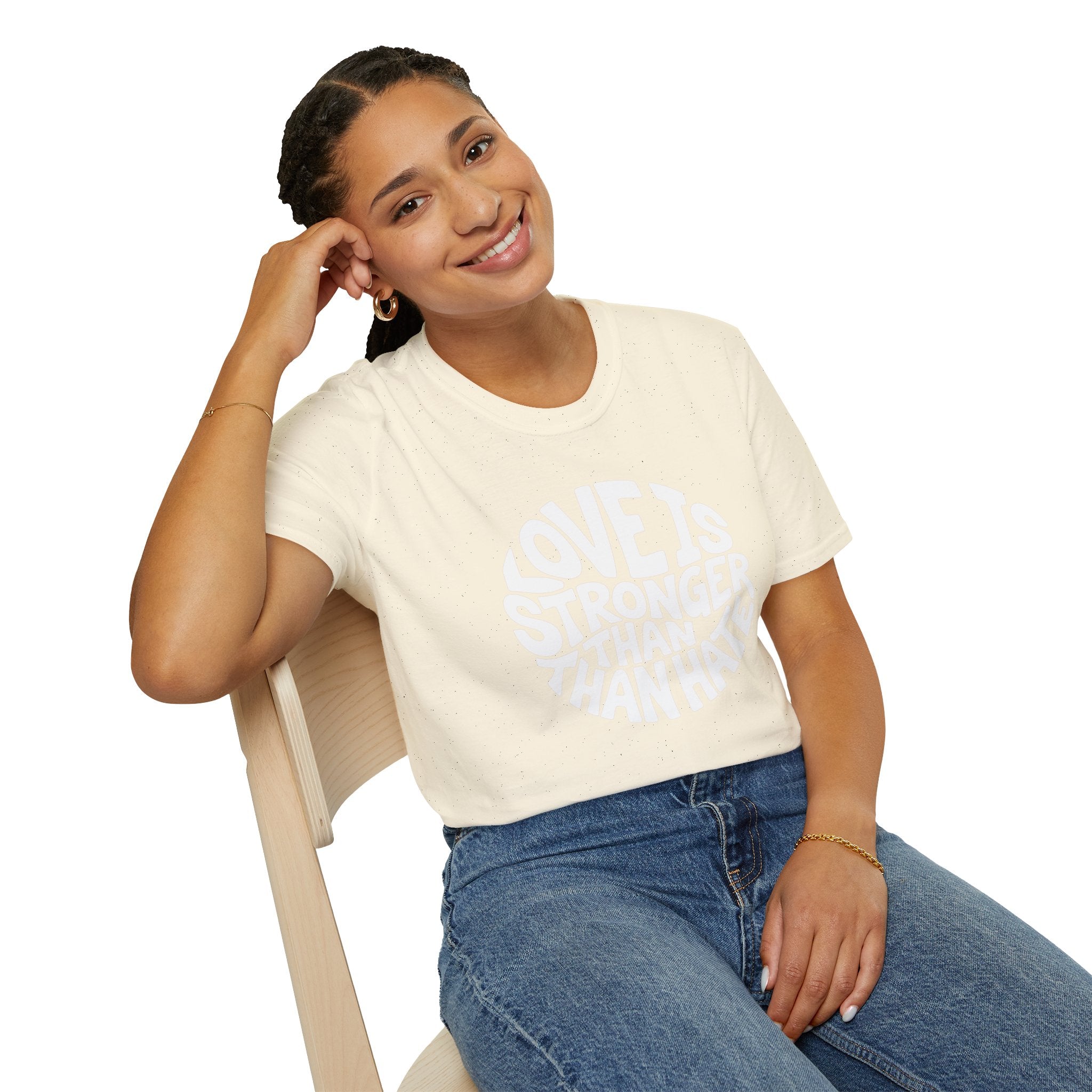 Love Is Stronger Than Hate T-Shirt | Plain Tee, Crewneck Shirt