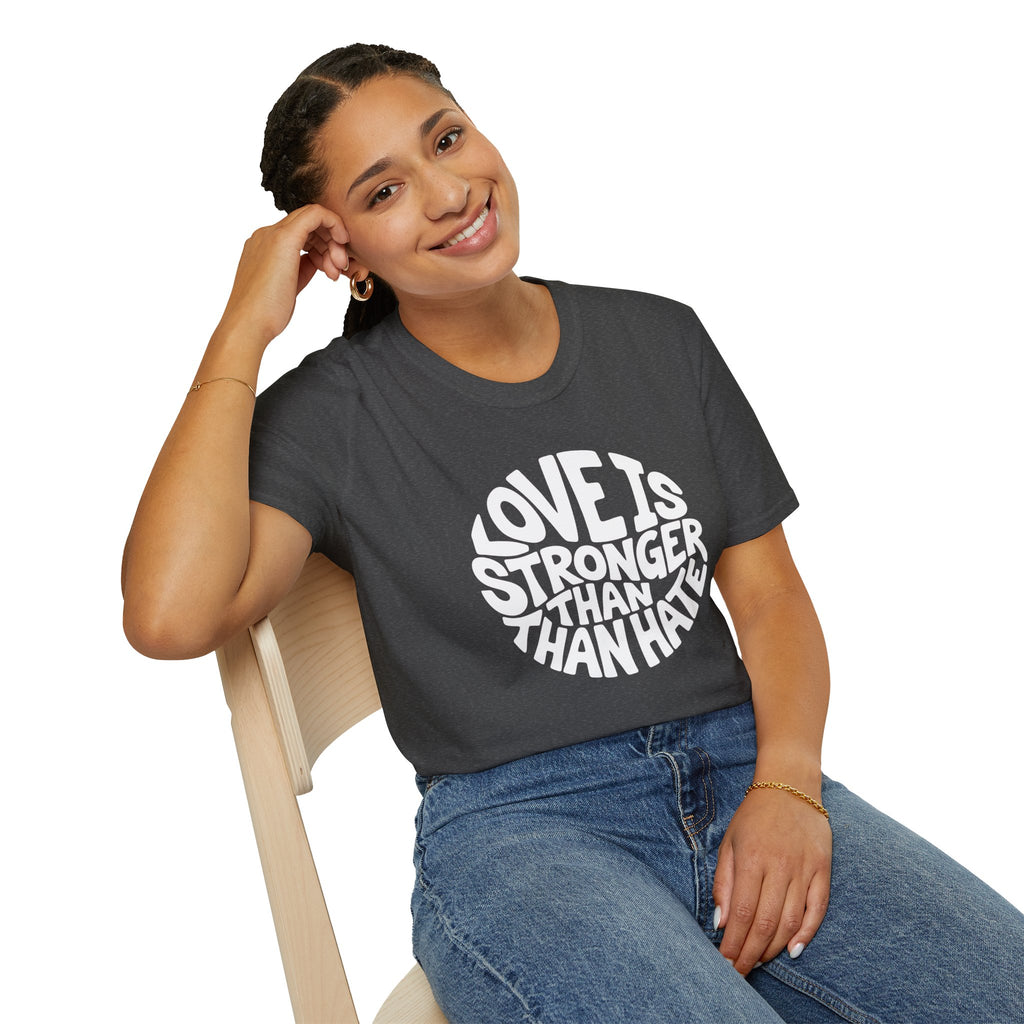 Love Is Stronger Than Hate T-Shirt | Plain Tee, Crewneck Shirt