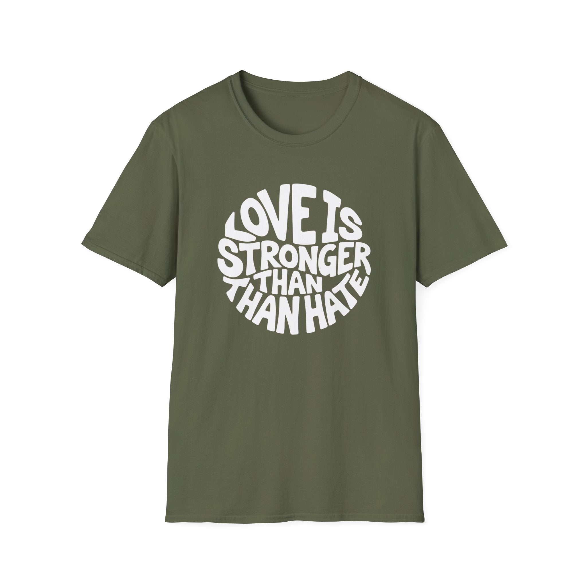 Love Is Stronger Than Hate T-Shirt | Plain Tee, Crewneck Shirt