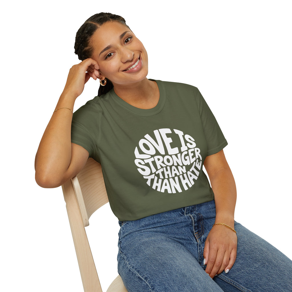Love Is Stronger Than Hate T-Shirt | Plain Tee, Crewneck Shirt