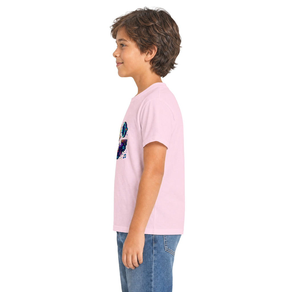 Kids Corgi Space Adventure Tee — "Rocket Dog" Geometry Dash Graphic Tee