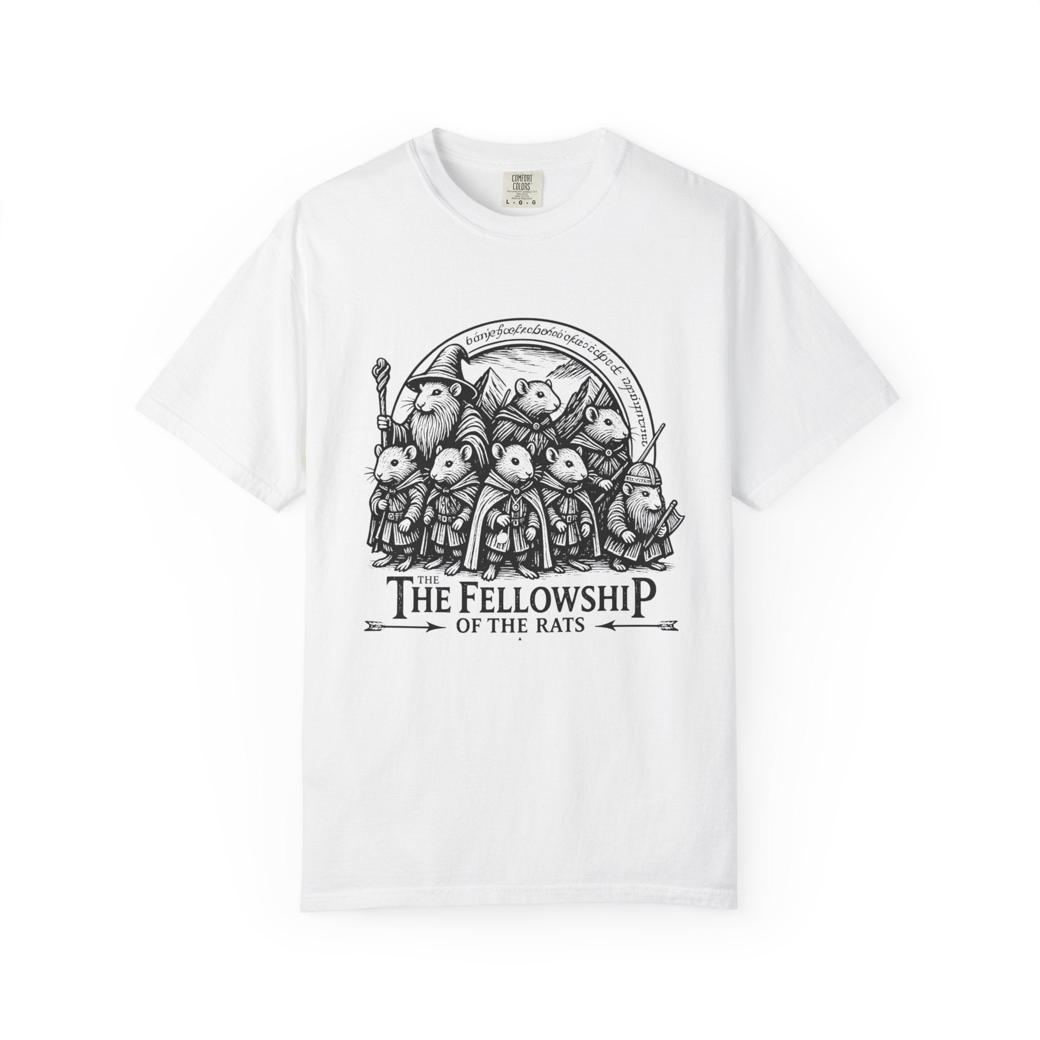 The Fellowship of the Rats T-Shirt | Fantasy Rat Adventurers Illustration