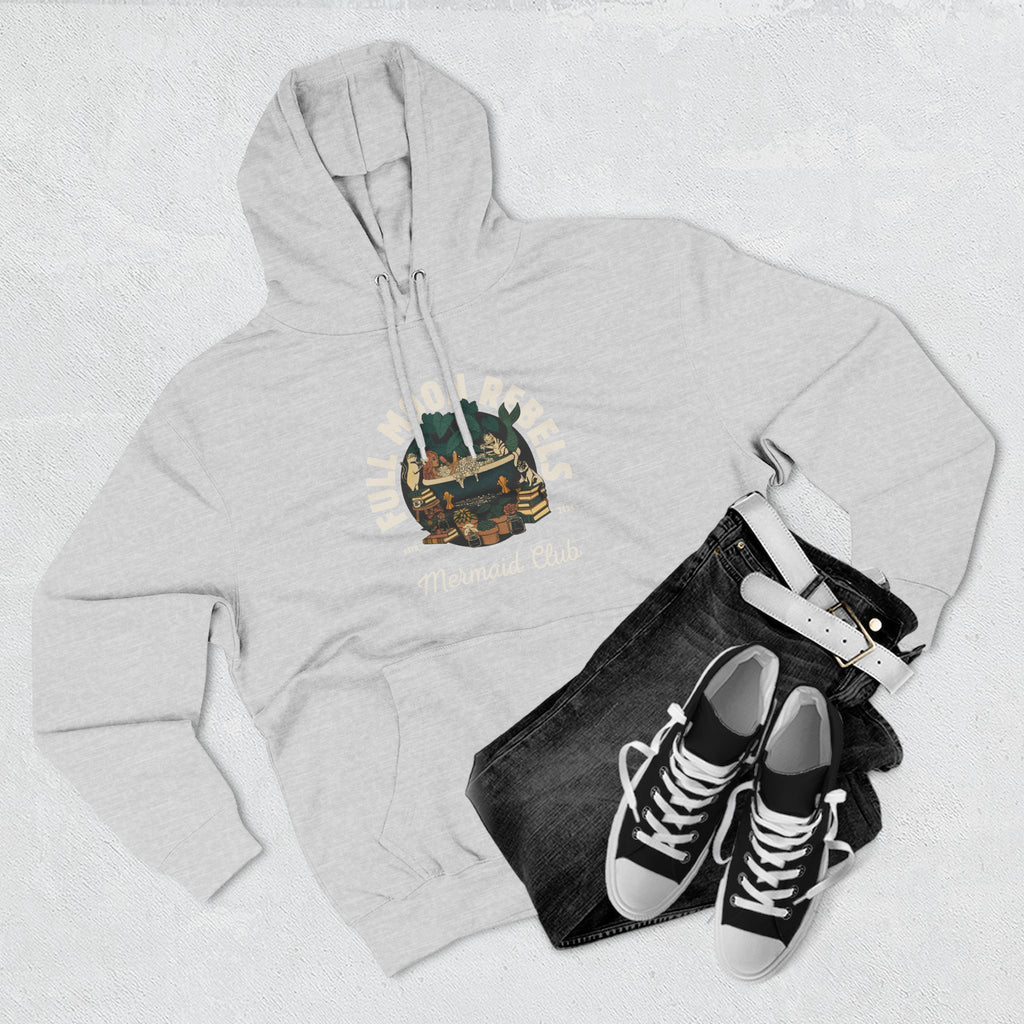 Mermaid Self-Care Hoodie — 'Me Time' Bathtub, Books & Cats Vibe