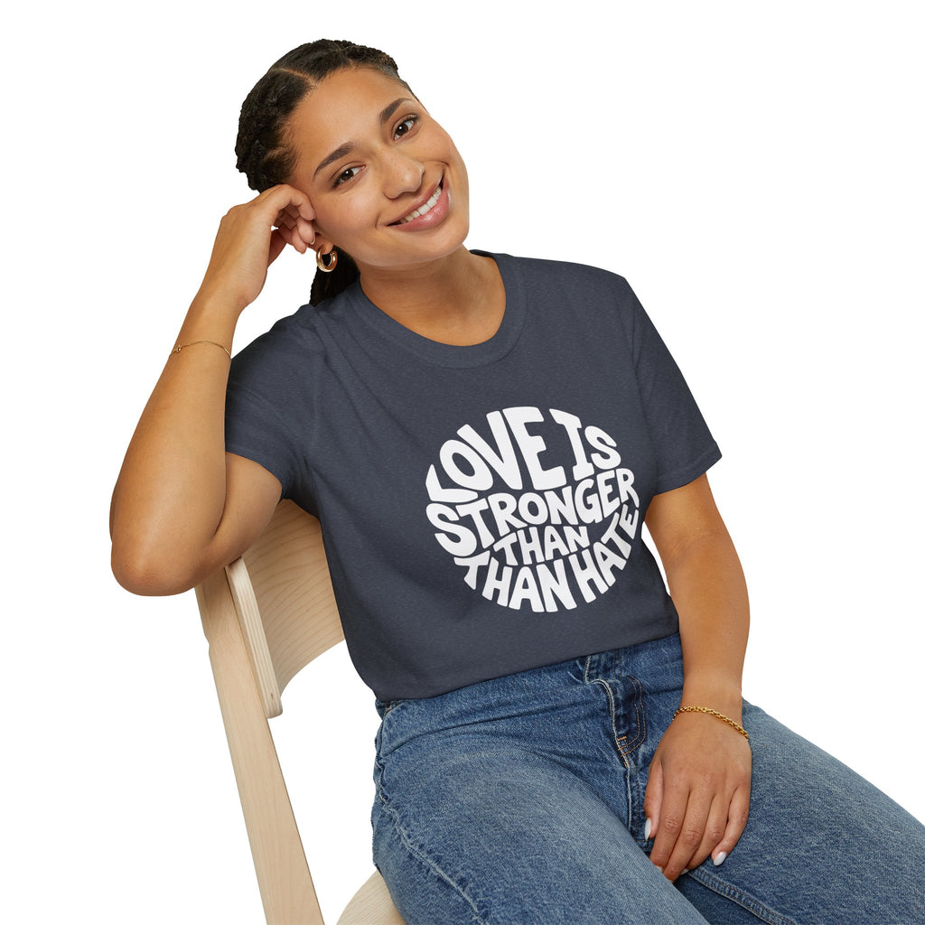Love Is Stronger Than Hate T-Shirt | Plain Tee, Crewneck Shirt