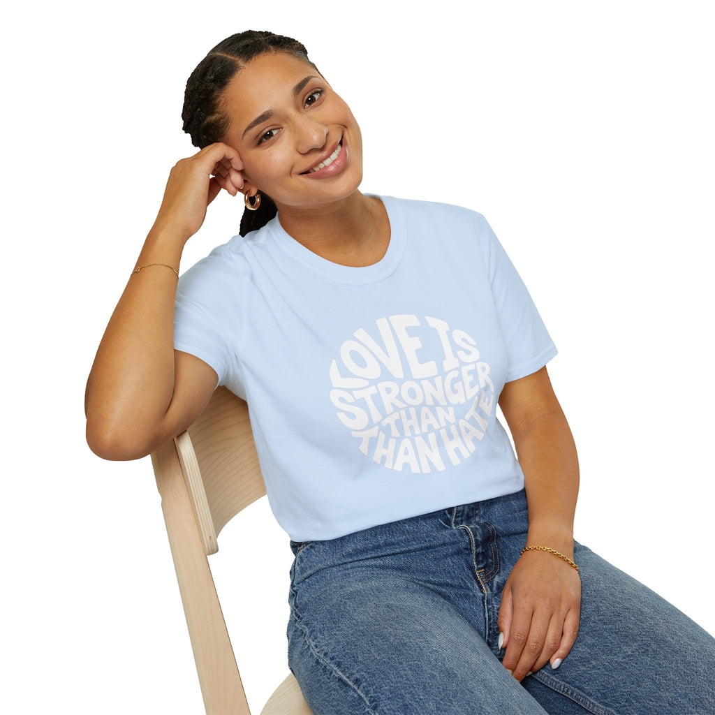 Love Is Stronger Than Hate T-Shirt | Plain Tee, Crewneck Shirt